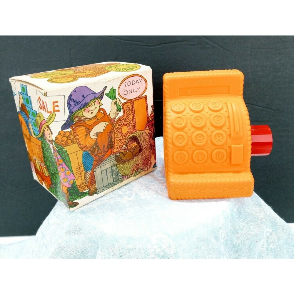 Avon Bottle Ring Em Up Clean Vintage Full Shampoo Kids Bank New Cash Register